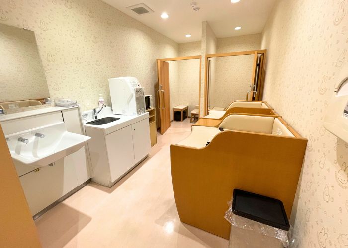Oita Airport nursing and baby care room with changing tables and private facilities for parents traveling with infants