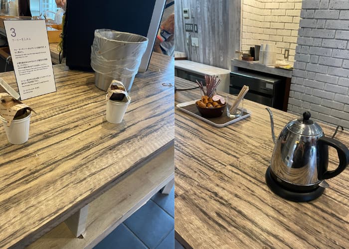 Families enjoying coffee and snacks at Minato Cafe